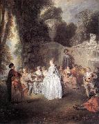 WATTEAU, Antoine Ftes Vnitiennes oil painting artist